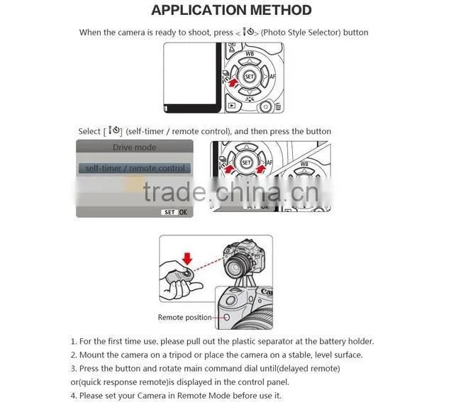DSLR Camera IR Wireless Remote Control For Nikon Canon Camera