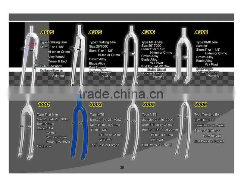 Single preload electric bike front fork