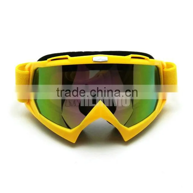 YELLOW safety prescription cycling glasses goggles motorcycle