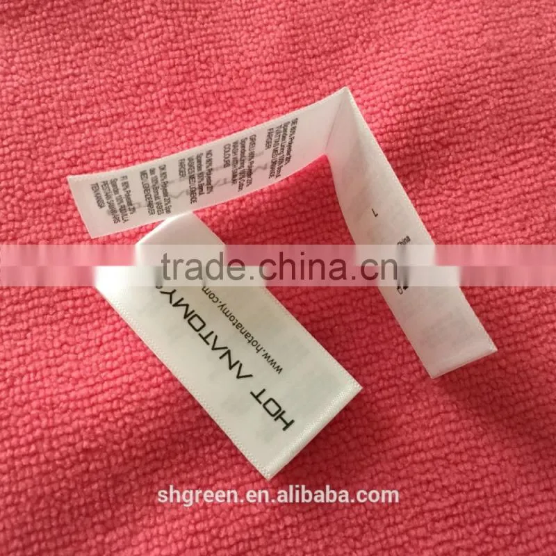 Fashion collection trousers taffeta printed labels