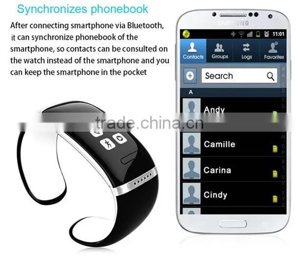 Fashion and Sport Fitness Bluetooth Sync Smart Bracelet L12S