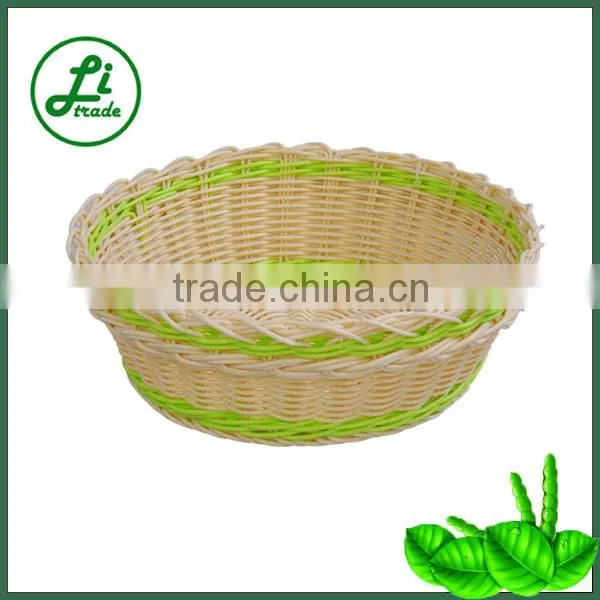small black plastic weave basket