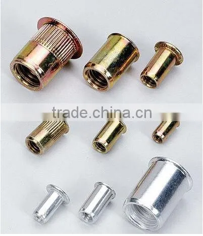 tubular rivets, copper and steel