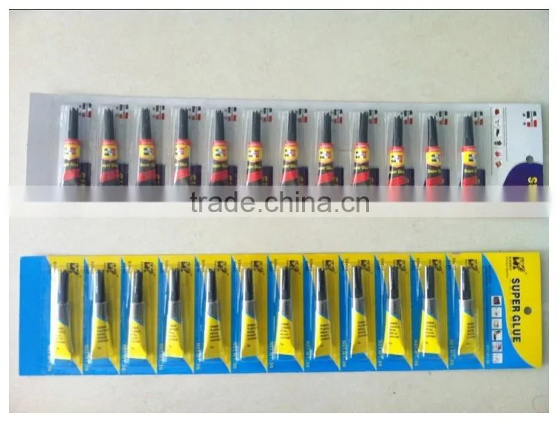 long card 12pcs super power glue