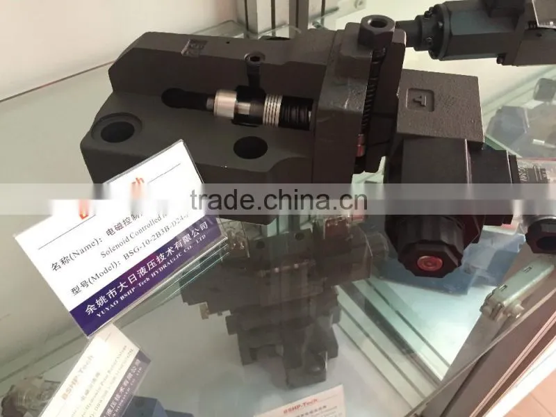 Yuken Series Hydraulic Valves Low Noise Type Solenoid Controlled Relief Valves S-BSG-03/06/10,-51/51/51