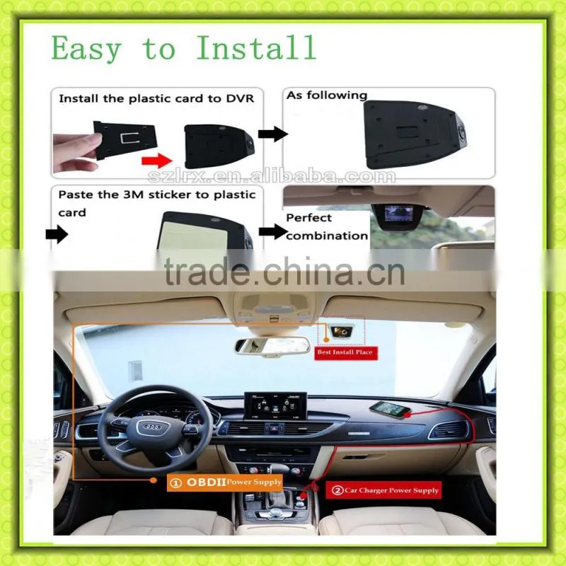 Wide Angle Dash Cam Car DVR Novatek 96650 2.0'' LCD 170 Degree Night Vision Full HD 1080p Car Camera Vehicle Blackbox DVR