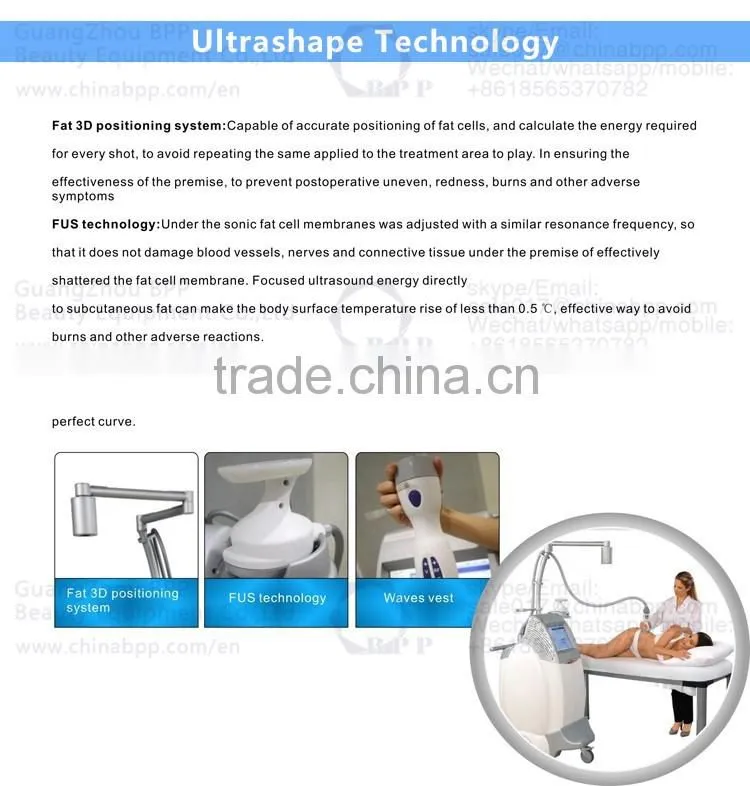 HIFU ultrashape best new slimming technology machine