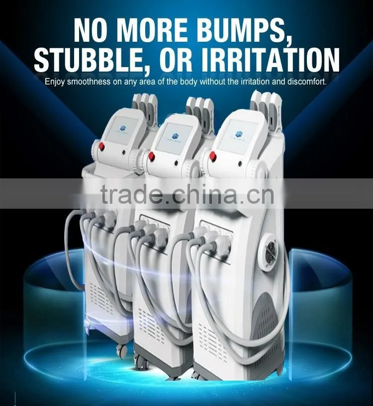 Elight + SHR + OPT + IPL System painless hair removal machine for sale / CE / Promotion of Exhibition