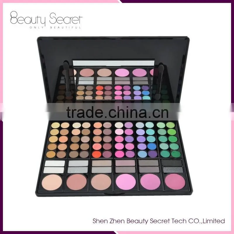 OEM 78 colors make up eyesahdow palette eyeshadow for girls