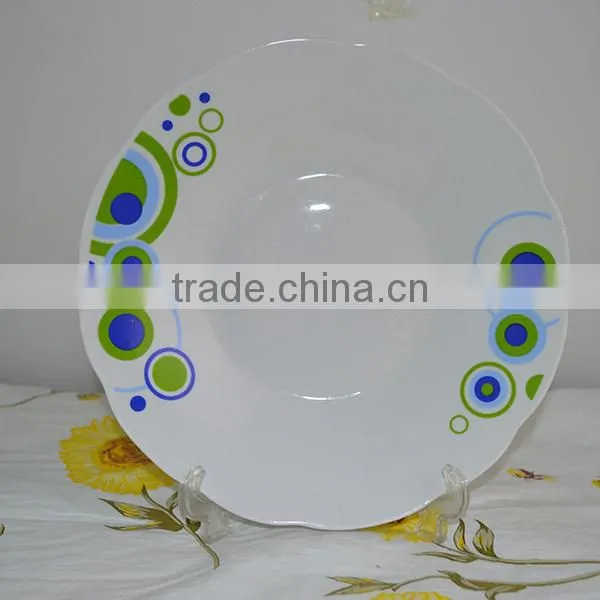 Wholesale ceramic hand printed dinner set with low price made in china