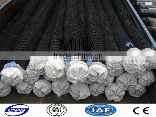 50mm Plastic-Coated Chain Link Fencing 1.2 x 10m /6 FT - PVC Chain Link Fencing 25mtr (1800) c/w Line Wires