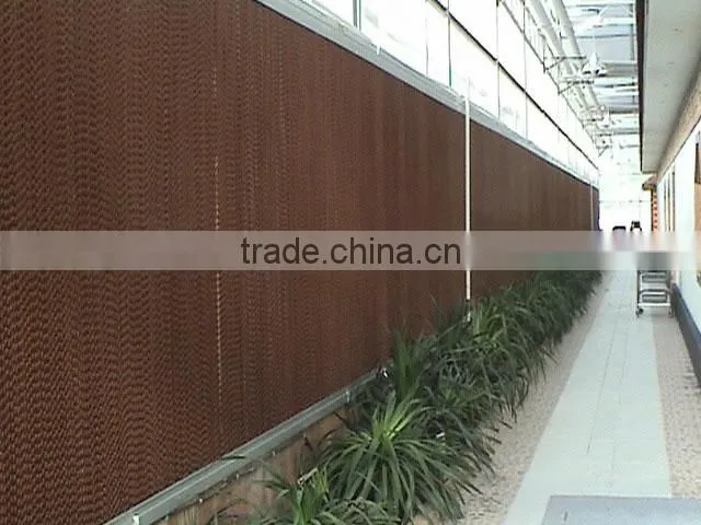 Cooling pad system for poultry house for poultry house