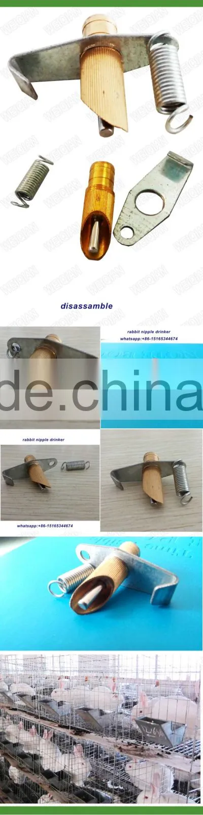automatic small Rabbit Nipple Drinker WQ-R4