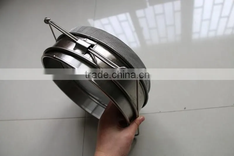 2015 most popular honey processing machine double layers honey strainer for stainless steel honey tank