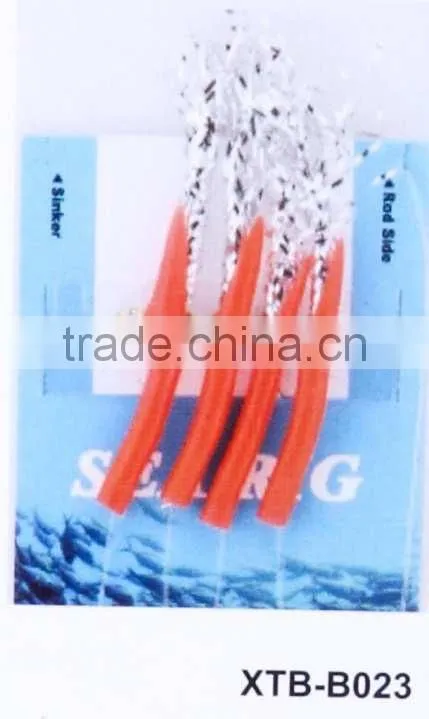 red cheap feather sabiki lures sea plastic soft lures