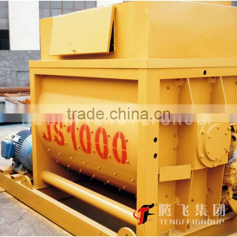 Foam concrete mixer JS1000 - super quality & double shaft from Henan Tengfei Group Machinery