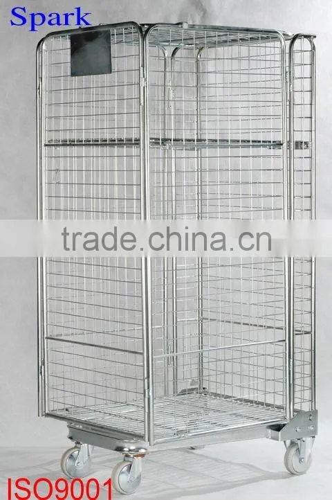 Full security storage cart/roll cage trolley