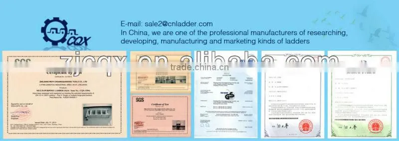 en131 aluminum ladder3.8m
