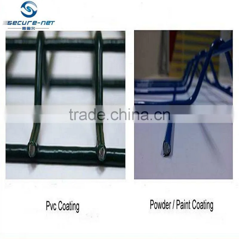pvc coated garden fencing 3D curved fence factory directing supply