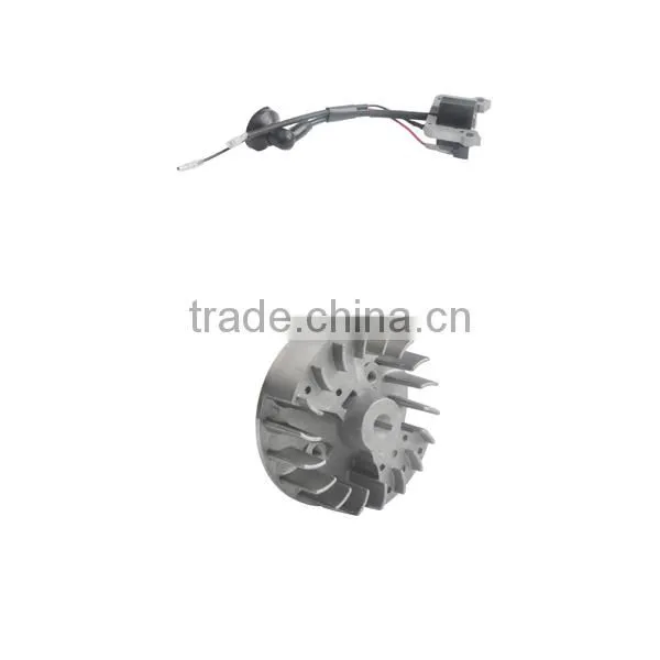 Magneto rotor and ignition stator for gasoline engine TB33