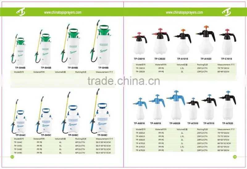 spray industrial pump spray bottle professional plastic pump VITON seals