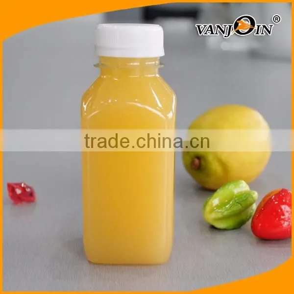350ml Clear Beverage Cans with White Plastic Lid