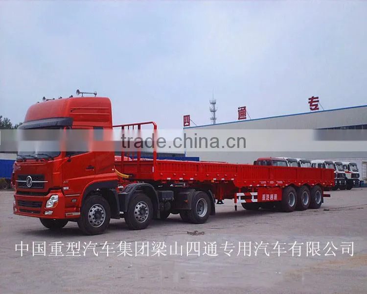 3 axles truck semi trailer 20t 30t 40t side wall trailer dropside semi trailer