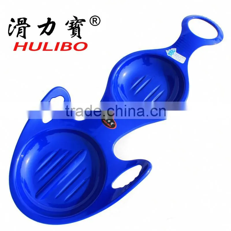 Plastic snow sledge with Two seats