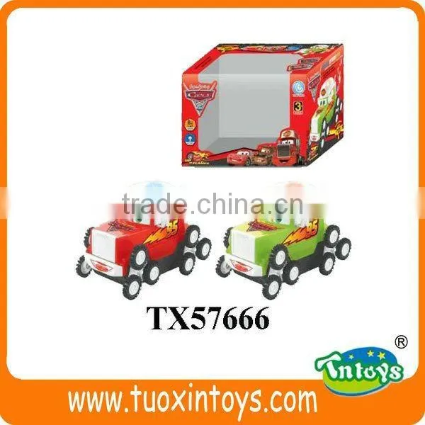 CARTOON B/O SKIP CAR(3 COLOR WHEEL)