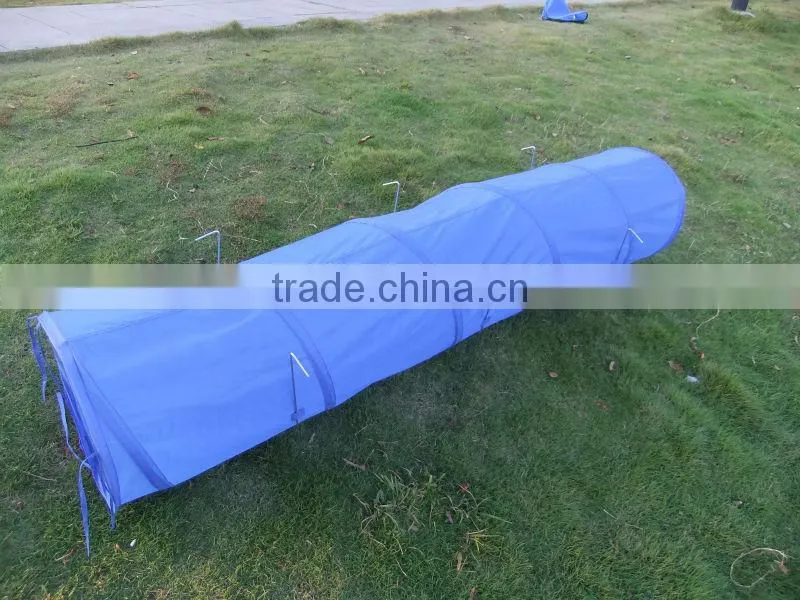 2016 Wholesale Pet Products Good Quality Blue Polyster Outdoor Dog Trainning Tunnel