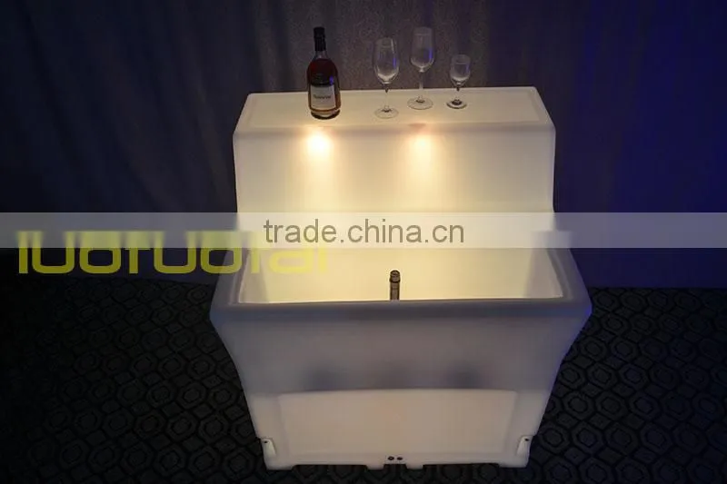 112CM High PE plastic Illuminated Bar Corner Unit/LED bar counter /LED bar/LED Illuminated Bar Hire LTT-BC05A