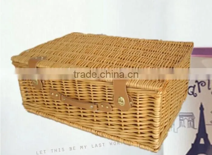 Handmade brown wicker hamper wholesale wicker clothes hamper