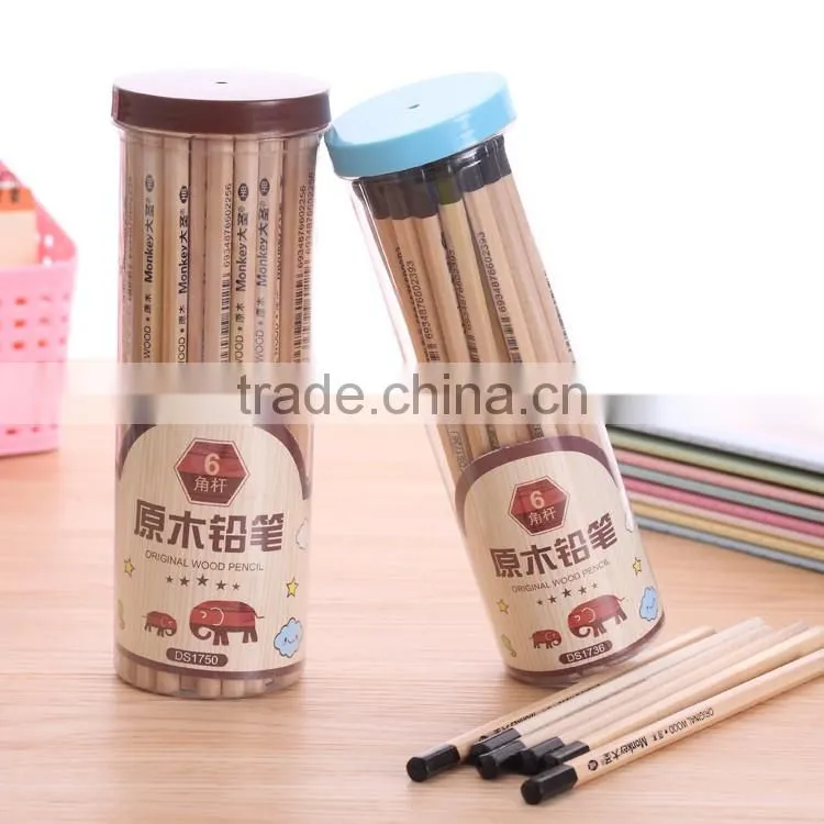 Factory Direct Sale Hexagonal Natural Wood Drawing Pencils