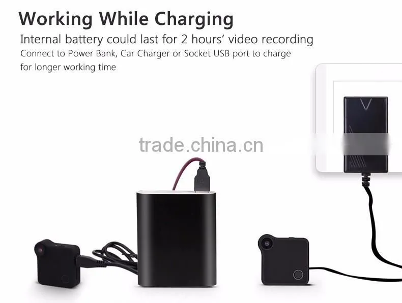 New Arrival C1 Smart Cam 720P Battery Powered Wearable WIFI Wireless Hidden IP Camera