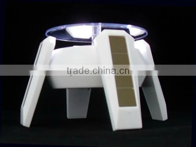 Solar power acrylic rotating display stand cheap mini solar display stand for sale