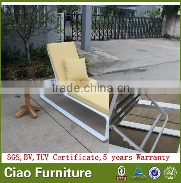 2016 aluminium chaise lounge chair hd design Outdoor Furniture