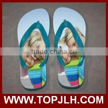 factory hot sell DIY personalized sublimation blank rubber flip flops