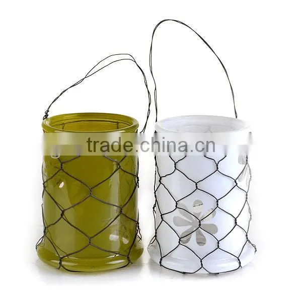 glass lantens with handle
