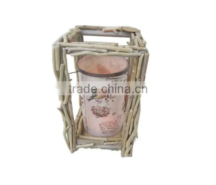 christmas wood lanterns with drawing
