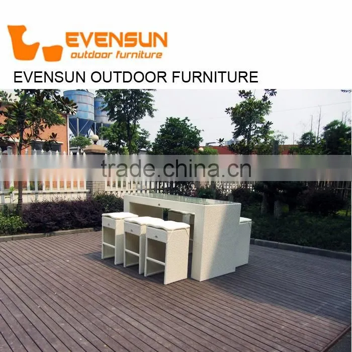 2016 Rattan Wicker Outdoor Bar Stools