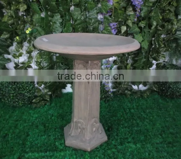 Antique fiberglass bird pool / bird bath / bird feeder wholesale
