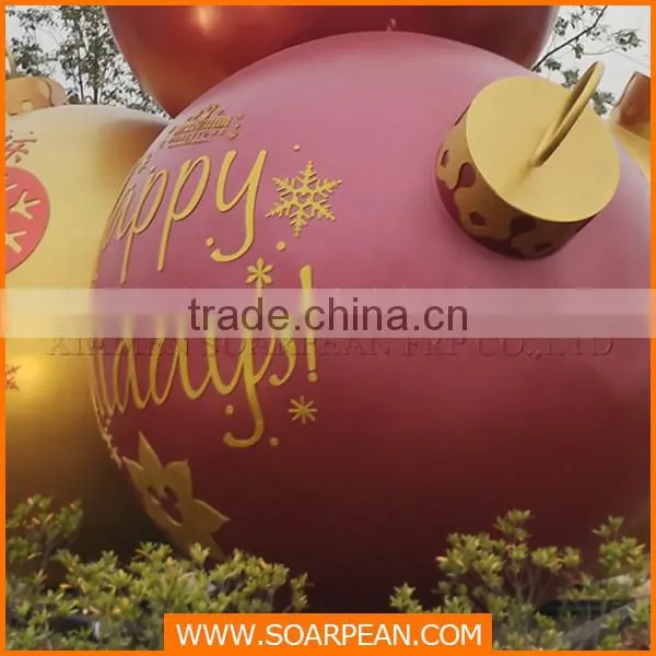 Commercial display large frp balloons christmas decoration