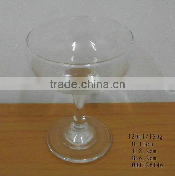 High Quality clear icecream glass cup