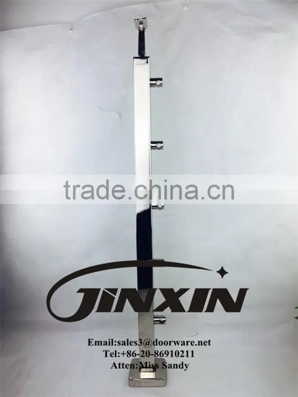 Stainless Steel Railing Post With Bar Holder