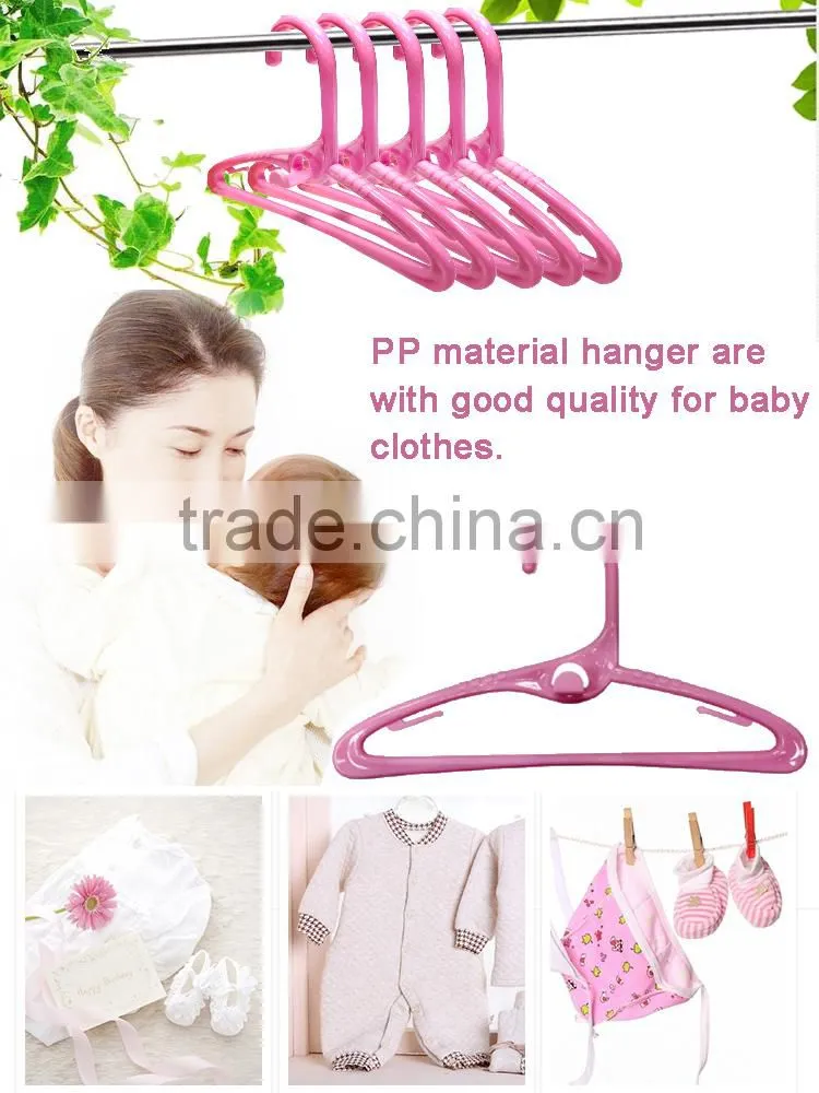 High Quality PP Plastic Baby Short Clothes Hangers