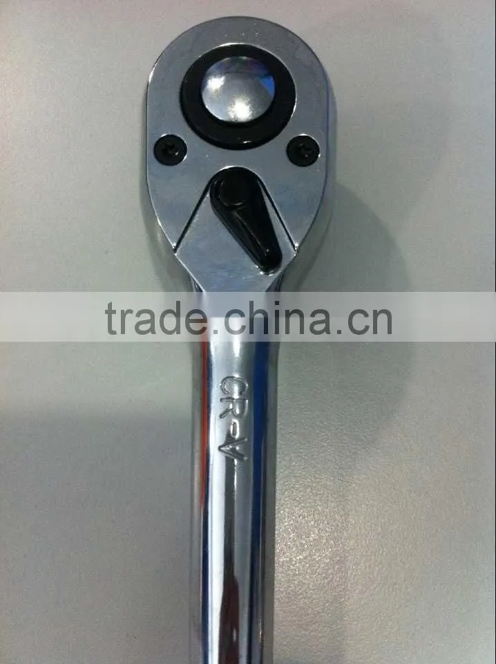 Hand tools Cr-V material ratchet torque spanner bent comfort grip quick release wrench