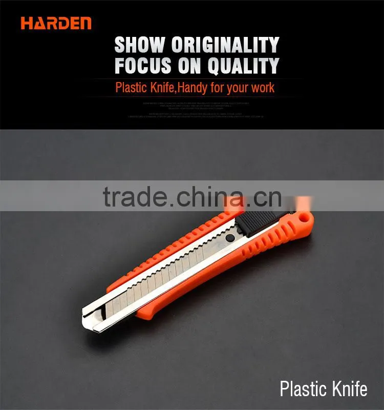 18MM Snap-Off Blade Cutter with Auto Lock & Metal Chamber Plastic Cutter Knife