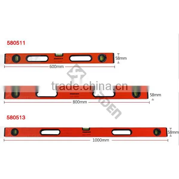 Professional 800mm Aluminum Level With Rubber Handle