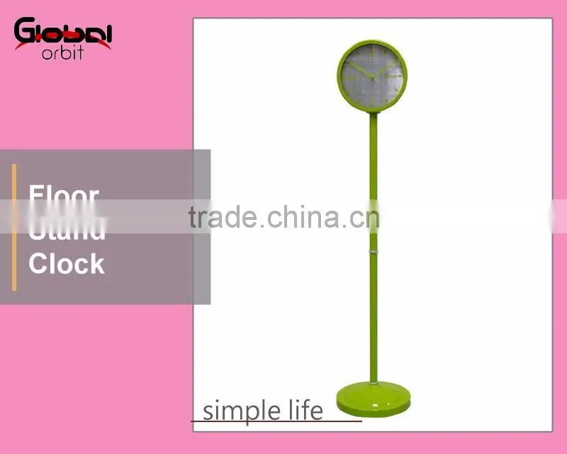 Office furniture modern digital standing clock, metal vintage floor clock