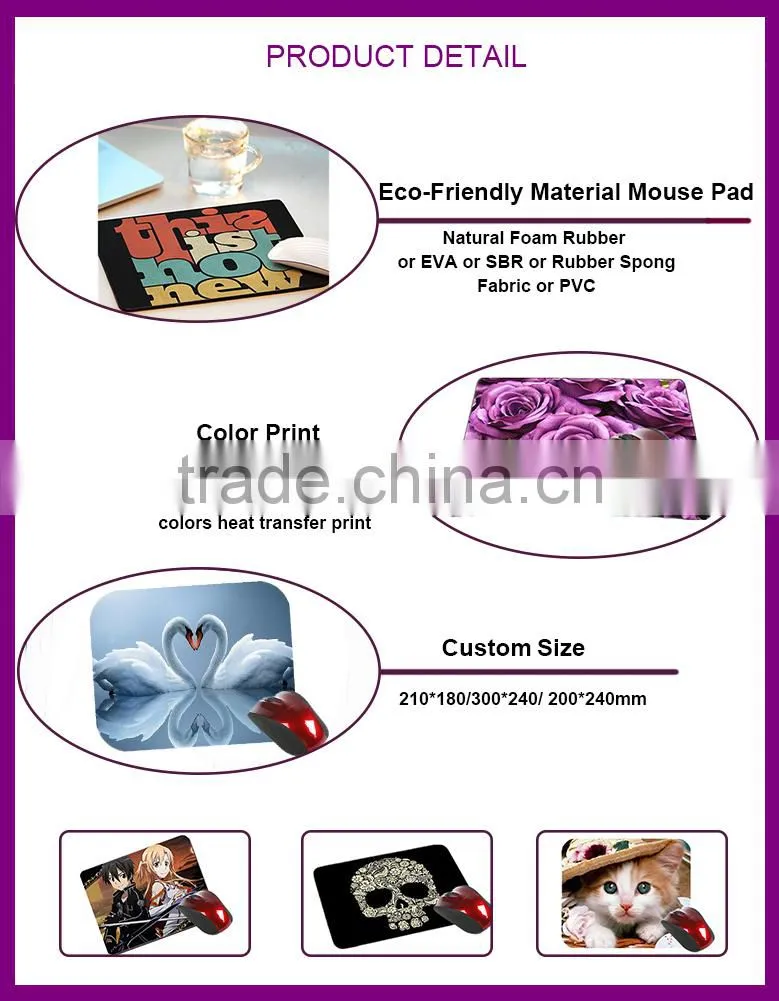 Competetive Price High Quality cartoon games mouse mat rubber